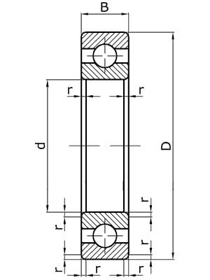 Подшипник 1/2,5