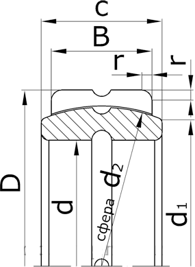 Подшипник ШСЛ10К