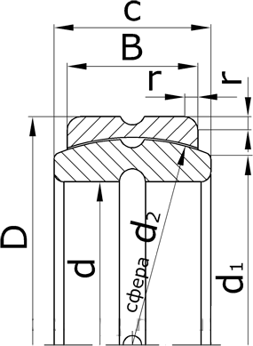 Подшипник ШСП8К
