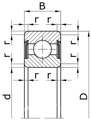 Подшипник 8001/2,5