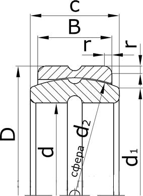 Подшипник ШС50К
